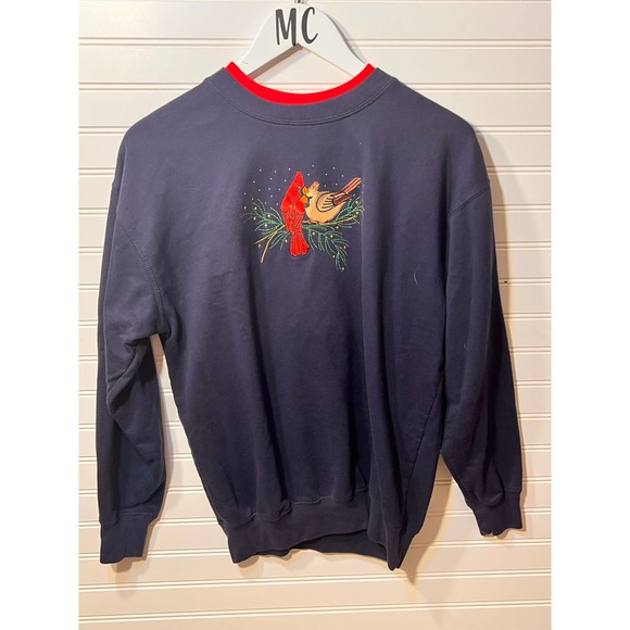 24 Winter Birds Christmas Grandma Crewneck Medium - Picture 1 of 6